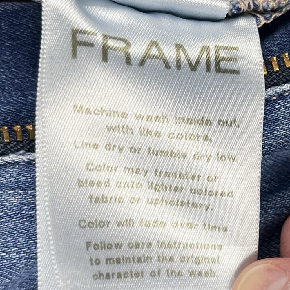 FRAME Denim Womens Ali High Rise Cigarette Jeans Medium Wash Stretch Size 26 - Picture 11 of 13